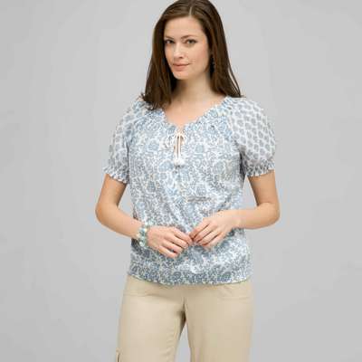 Short Sleeve Raglan Smock Shirt.
